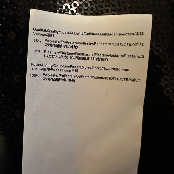 Hugo Boss ~ Black Sequin Women’s Blazer Jacket - Picture 8 of 9